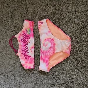 Hurley Tie Dye 2 Piece Swim Suit